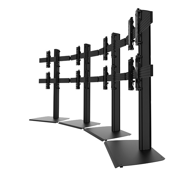 Pied autoportant à base renforcée pour mur d'images courbe B-Tech BT8376, vue 7 Pied autoportant à base renforcée pour mur d'images courbe B-Tech BT8376, vue 7