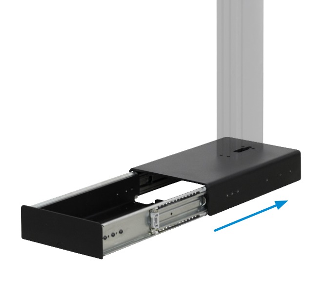 Pied à visser au sol avec base rétractable pour mur d'images B-Tech BT8377, vue 3 Pied à visser au sol avec base rétractable pour mur d'images B-Tech BT8377, vue 3