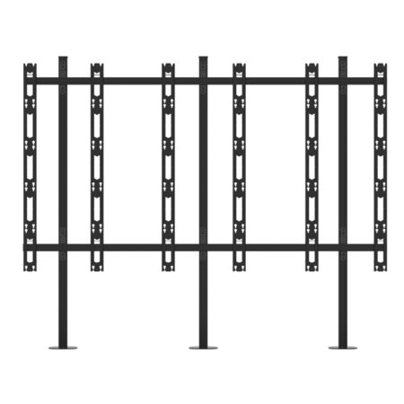 Pied à visser au sol universel pour mur LED dvLED B-Tech BT9372, écran led magasin