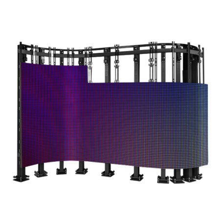 Pied à visser au sol pour mur LED dvLED en vague B-Tech BT9376, installation led curve