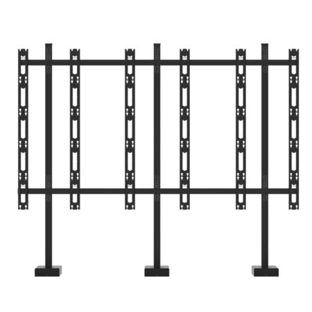 Pied à visser au sol avec base rétractable pour mur LED B-Tech BT9377, écran led vitrine