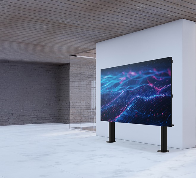 Kit pied à visser au sol pour mur LED 27" B-Tech BTXPS27-B, vue 3 Kit pied à visser au sol pour mur LED 27" B-Tech BTXPS27-B, vue 3
