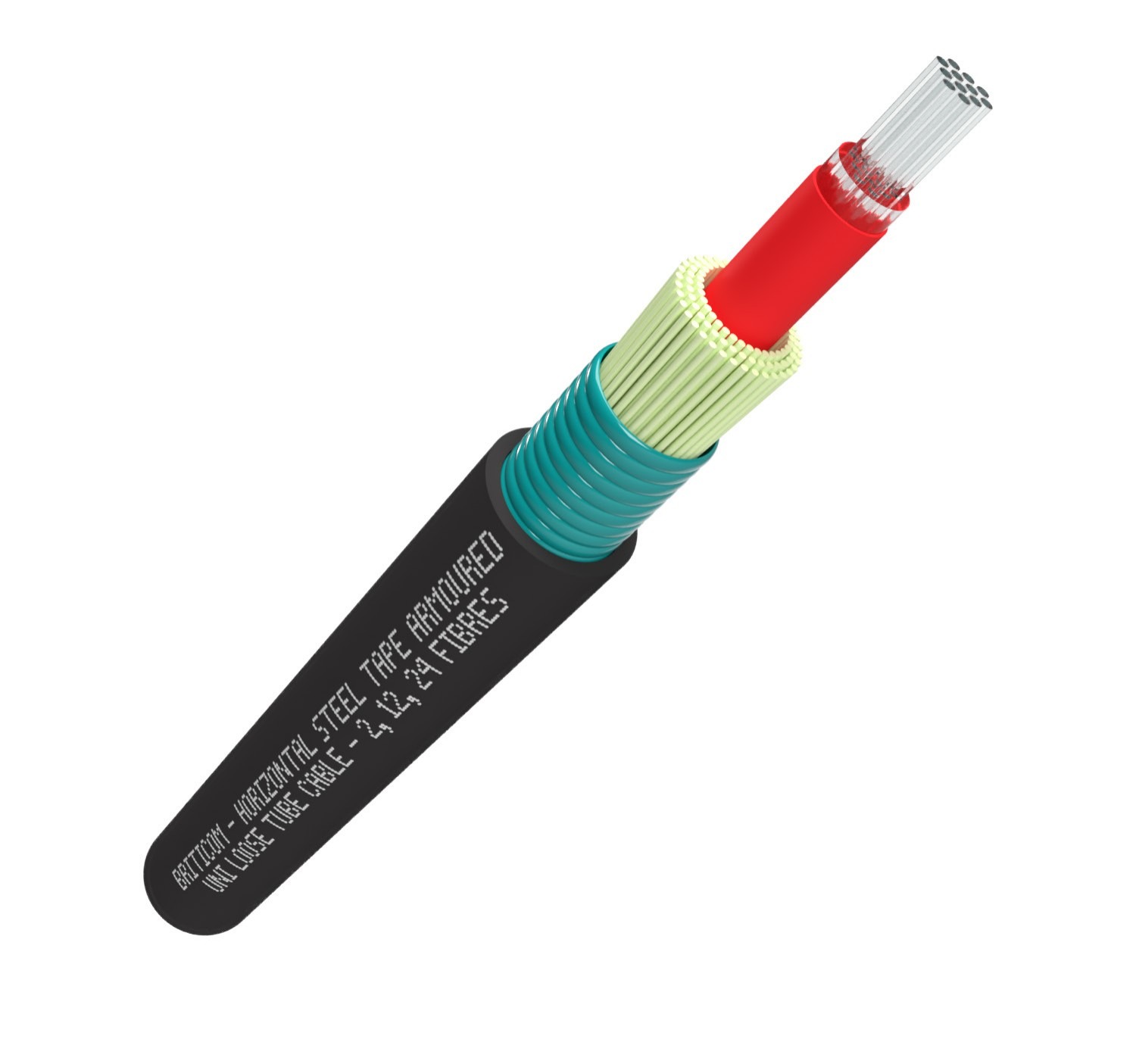 Câble fibre optique OS2 6 fibres armé, tube central PE, touret 4 km Briticom Câble fibre optique OS2 6 fibres armé, tube central PE, touret 4 km Briticom, câble fibre optique 6 brins