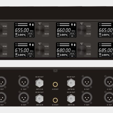 Système 8 micros sans fil ITC T-598U, système 8 micros sans fil ITC T-598U