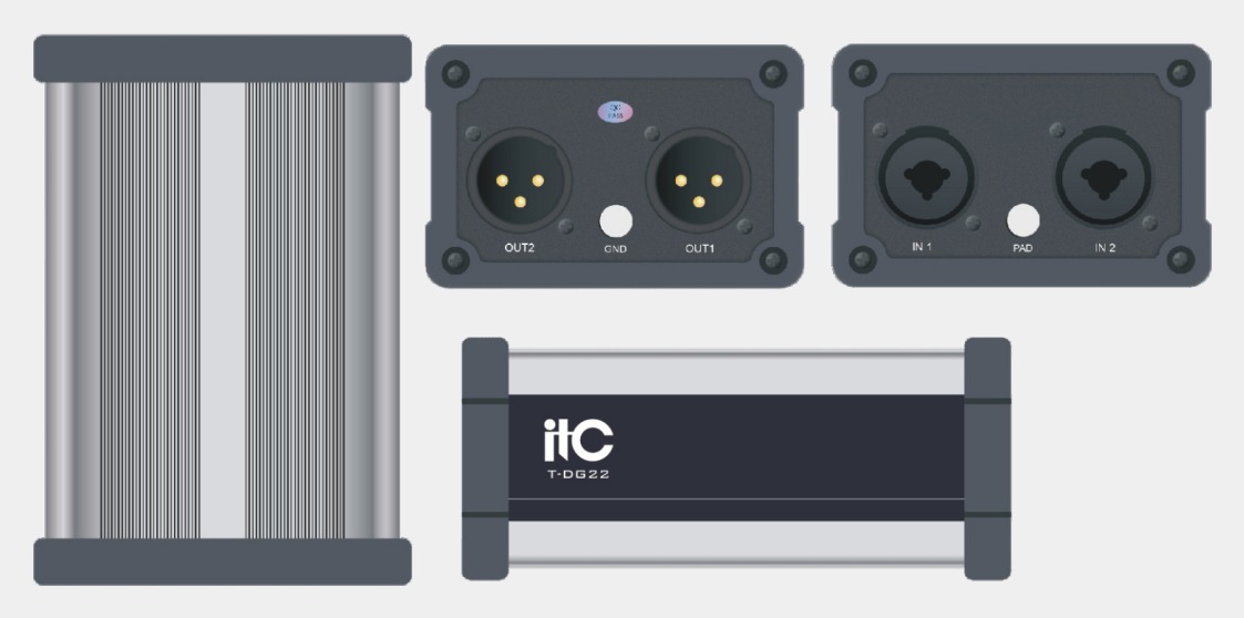 Isolateur audio ITC T-DG22, isolateur audio ITC T-DG22 Isolateur audio ITC T-DG22, isolateur audio ITC T-DG22