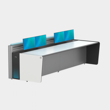 Console robuste acier-bois TiTLIS MT-C-I (Sturdy), console de dispatching